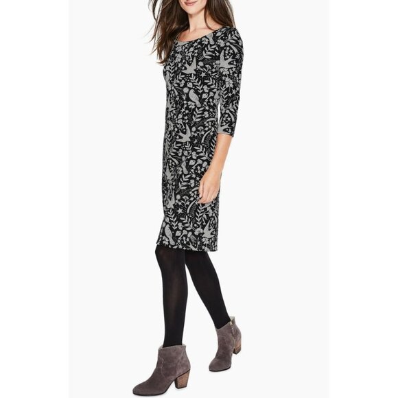 Boden Winifred Pattern Sweater Dress Mystical Jacquard Knit US 8 R - Picture 4 of 16